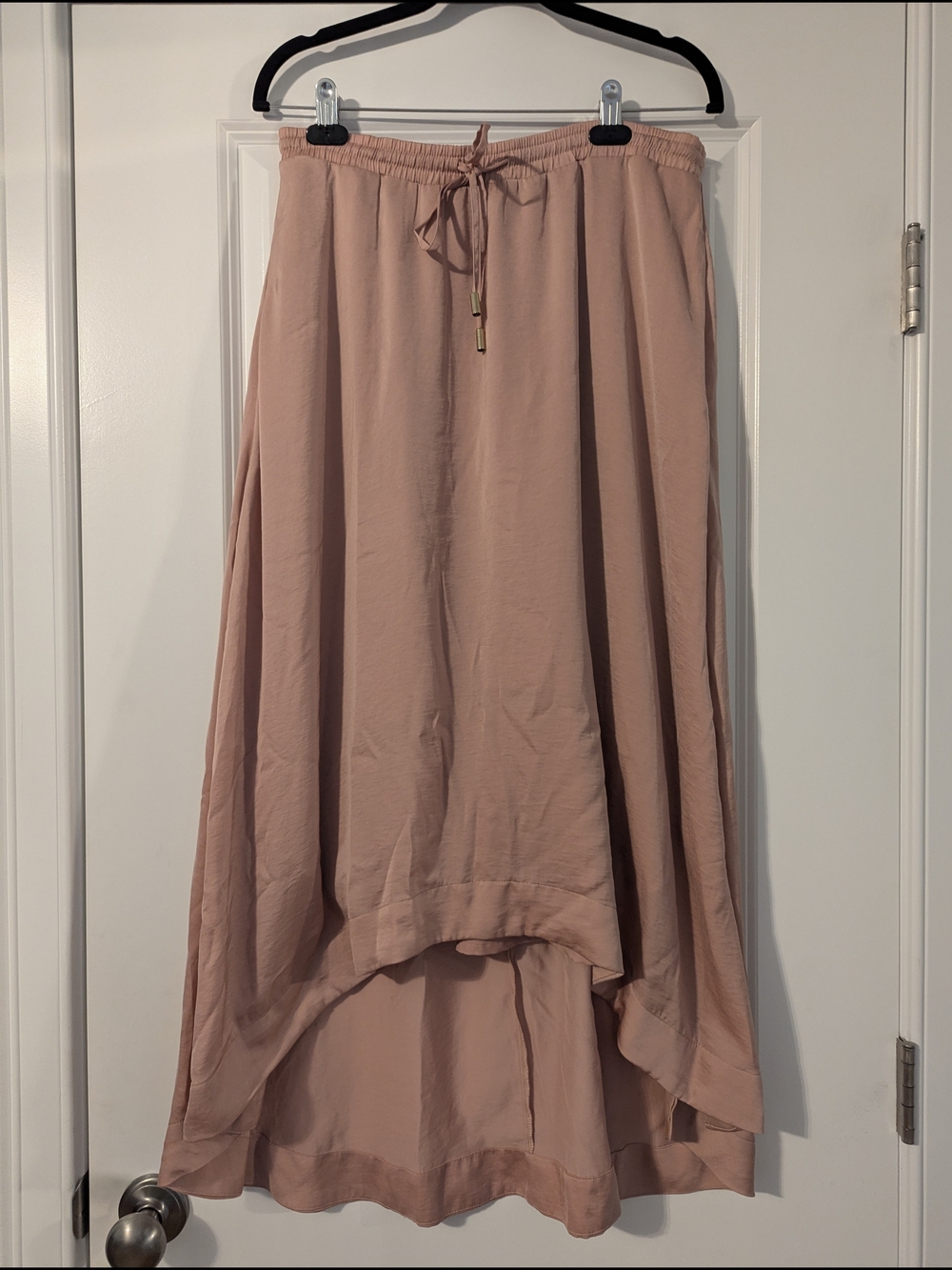 Banana Republic Dusty Rose High-Low Drawstring Skirt